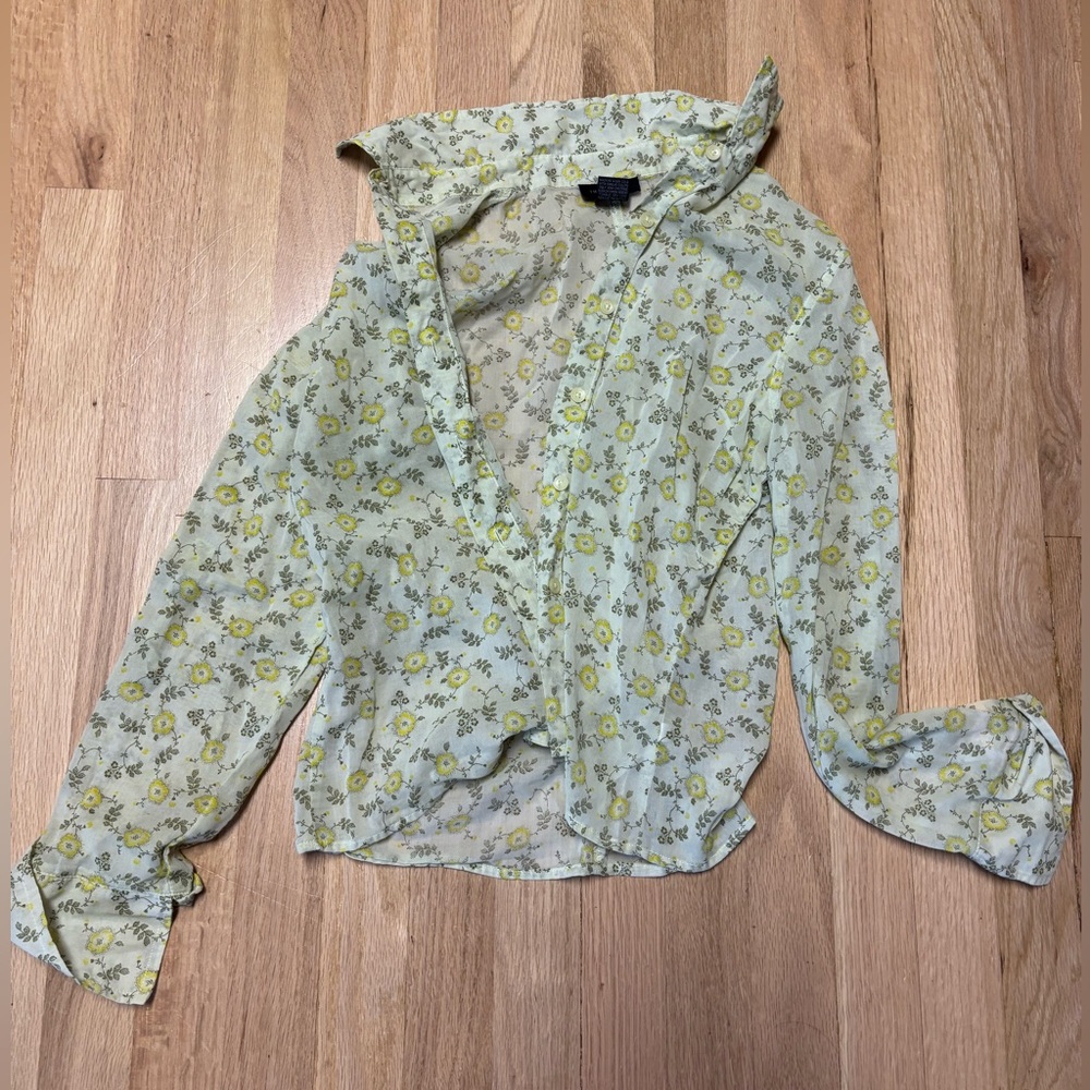 Yellow Floral Blouse